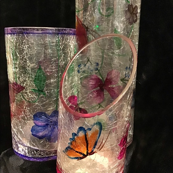 🌹Yankee candle crackle cylinder holders🌹